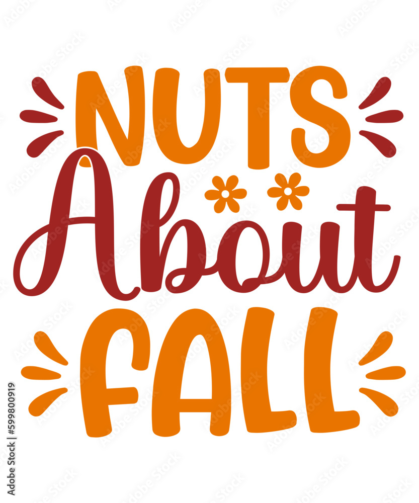 Fototapeta premium Fall vector typography design
