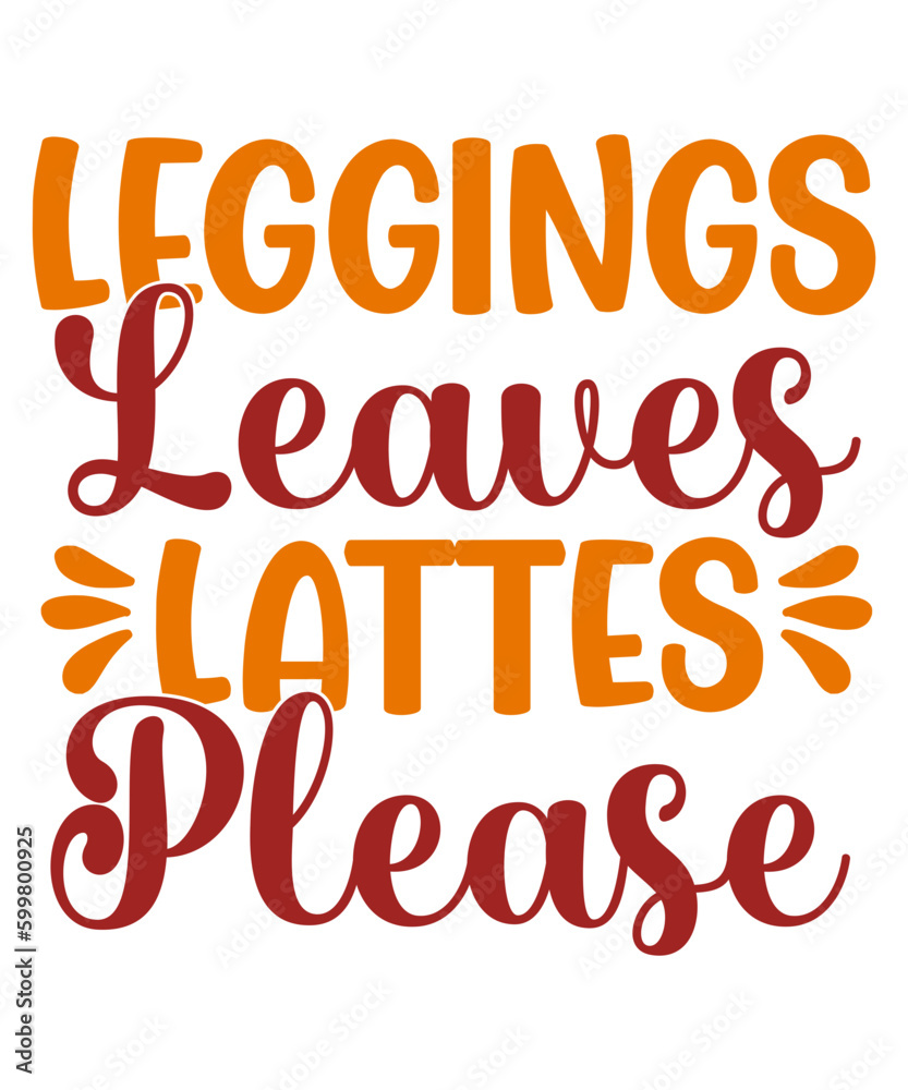 Fall vector typography design Fall vector typography design