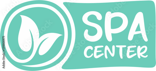 SPA center label, Vector spa and beauty care logo, Hand drawn tags and elements for natural cosmetics, natural spa products © muh