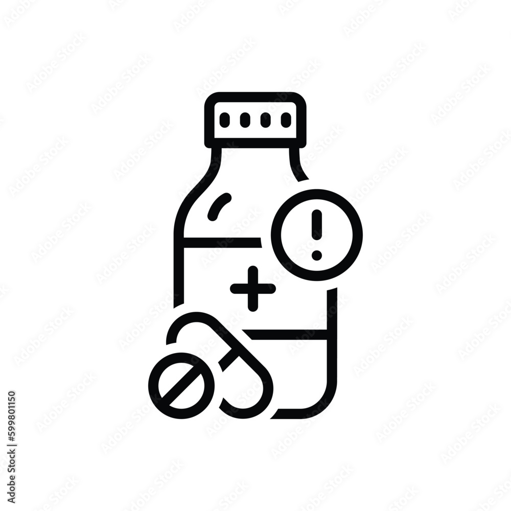 Black line icon for expires Black line icon for expires