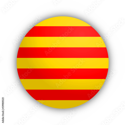 Flaga Katalonii Przycisk