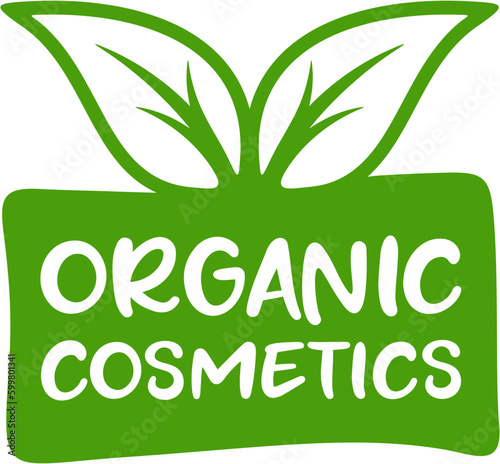 Organic cosmetics label, Vector health and beauty care logo vector, Hand drawn tags and elements for organic cosmetics, natural products