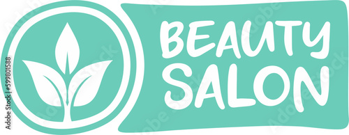 Beauty salon label, Vector health and beauty care logo, Hand drawn tags and elements for natural beauty salon, natural products