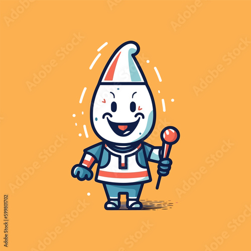 An adorable ice cream mascot logo that will leave your taste buds craving for more. Cute and colorful, it's perfect for a sweet and playful brand.