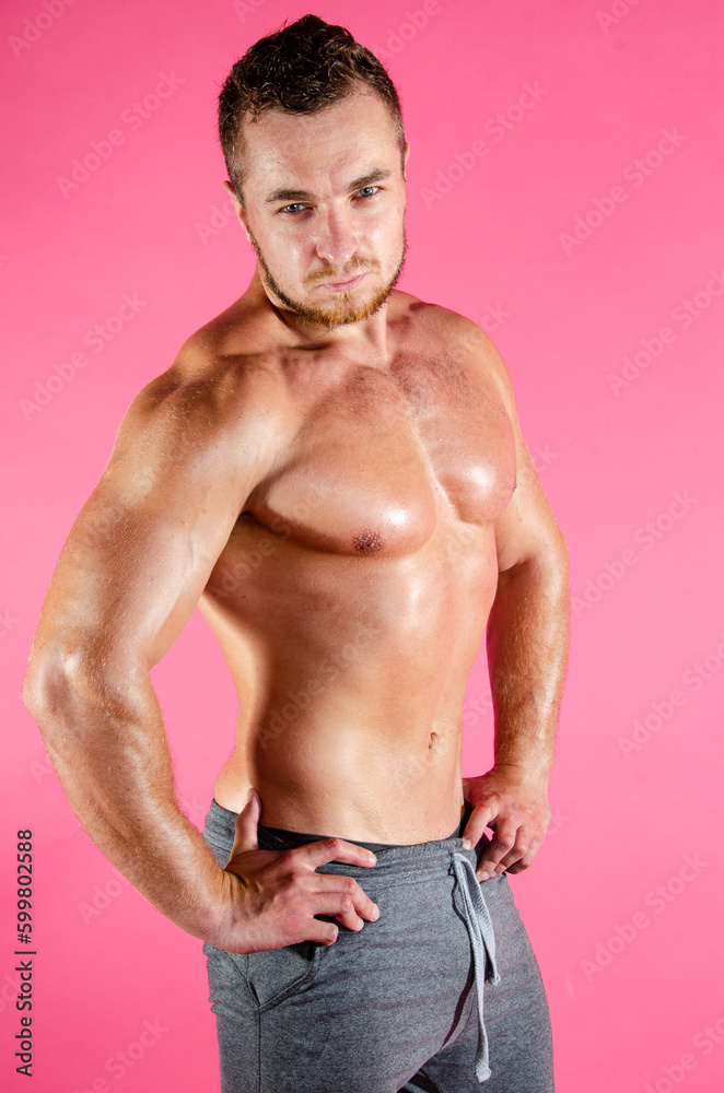 Fitness and healthy lifestyle. Young attractive man with a beautiful body. Fitness and healthy lifestyle. Young attractive man with a beautiful body.