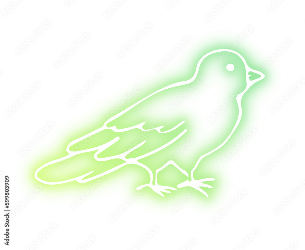Fototapeta premium Collection of animal neon