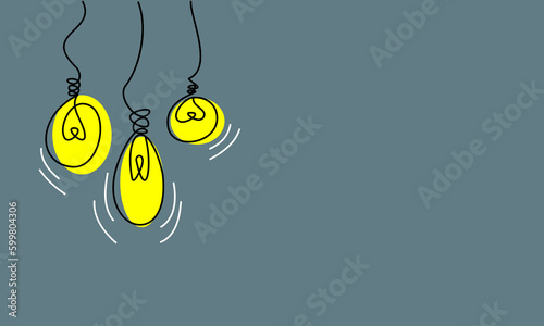 The light of the lights of a dark room