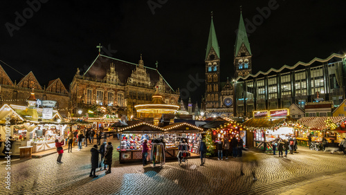 Christmas celebration in Germany city Bremen