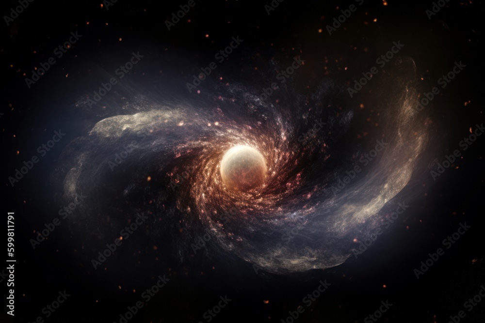 Birth universe space science. Generate Ai