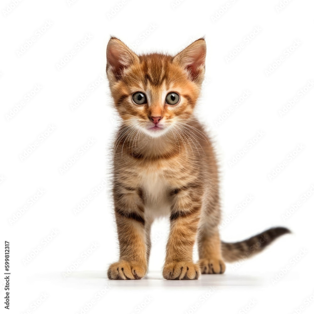 Baby Cat isolated on white (generative AI) Baby Cat isolated on white (generative AI)