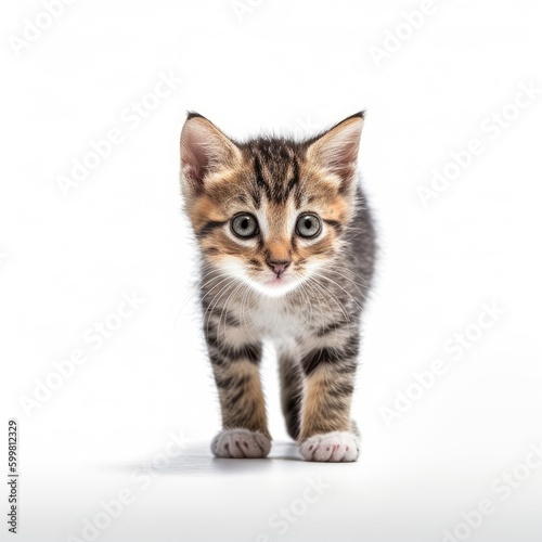 Baby Cat isolated on white (generative AI) © HandmadePictures
