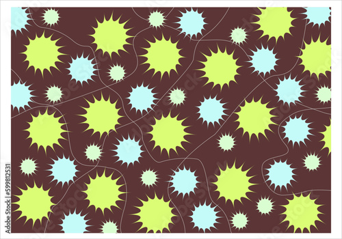 abstract vector pattern with brown background. can be used for gift wrapping, business cards, screen backgrounds, and other digital media.