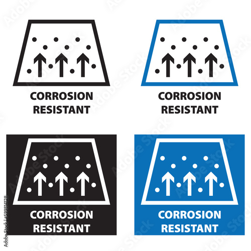 Corrosion Resistant vector information sign horizontally