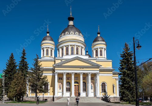 Spaso-Preobrazhensky Cathedral in town of Rybinsk in Russia.