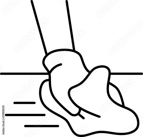 wiping  icon