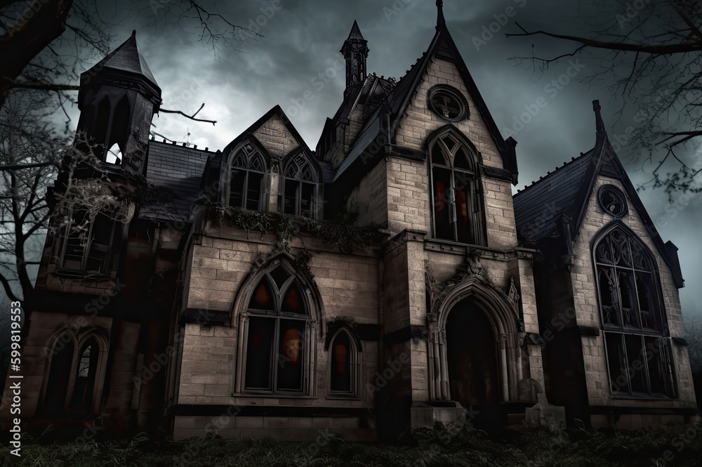 Haunted house Generative AI technology Haunted house Generative AI technology