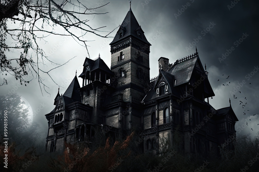 Haunted house Generative AI technology Haunted house Generative AI technology