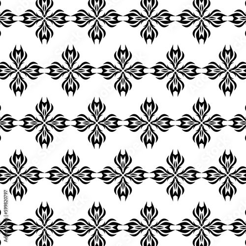 geometric cool abstract floral pattern