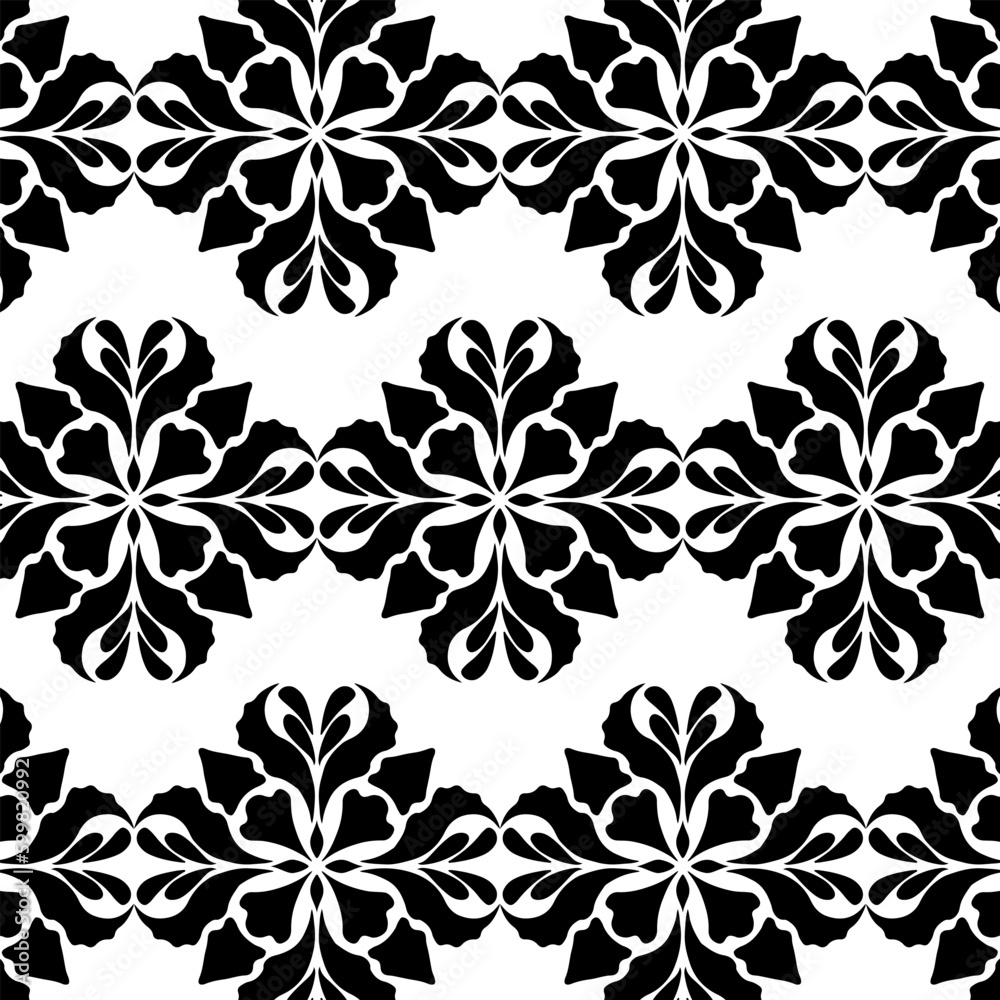 geometric cool abstract floral pattern