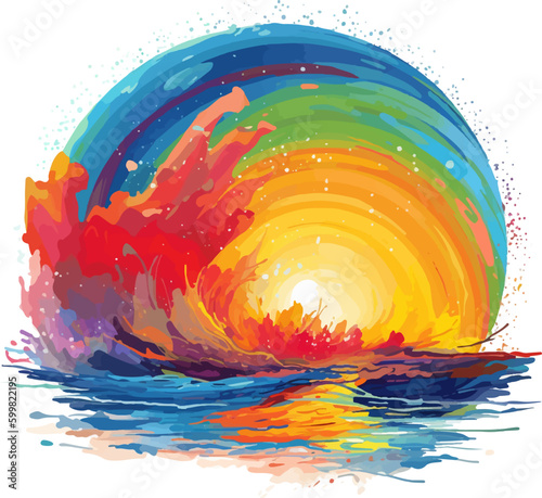 abstract rainbow background