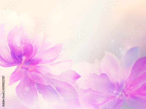キレイ目エレガントなピンクの花のアブストラクト背景（ジェネレーティブAI）