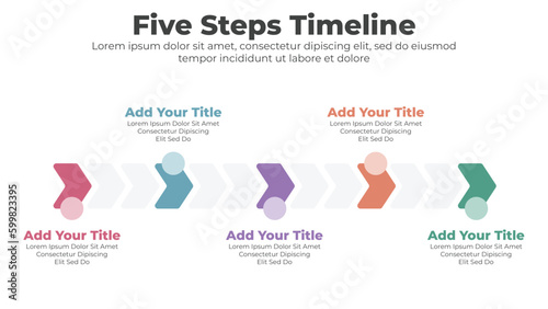 Modern timeline diagram and infographic template for business 