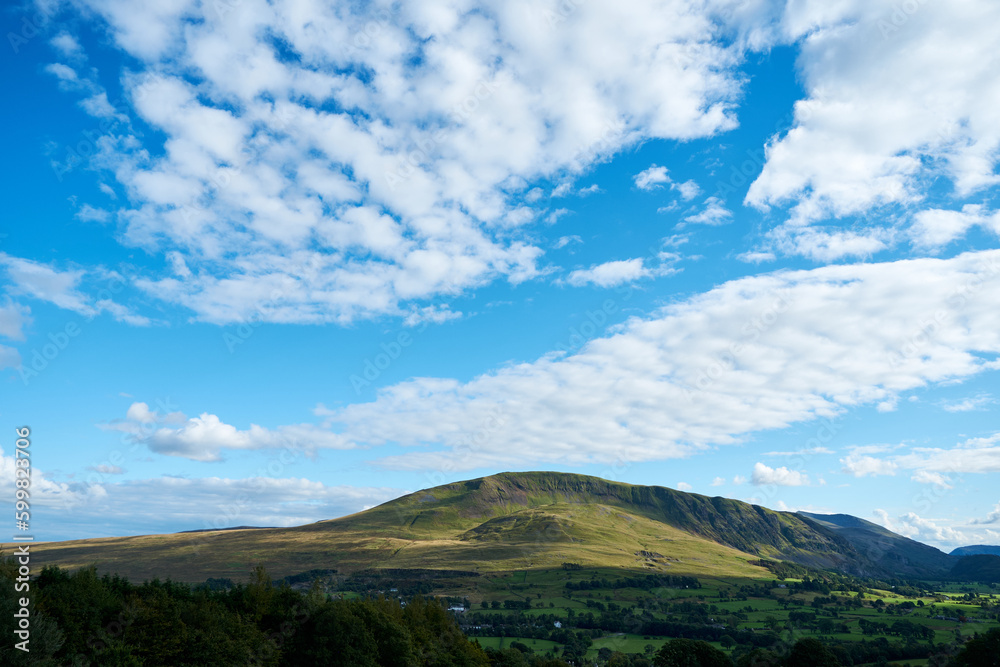 Lake District mountains in Cumbria, England