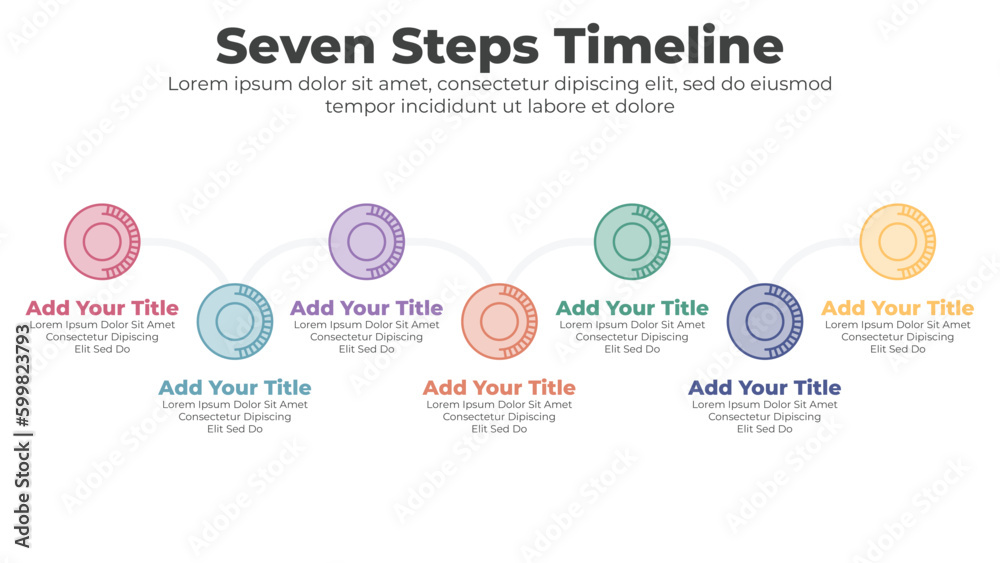 Infographic template for business timeline presentation Infographic template for business timeline presentation