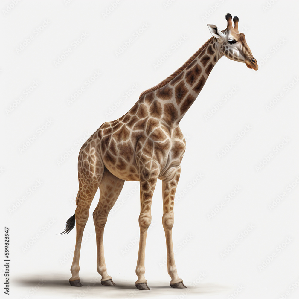 Naklejka premium リアルなキリン