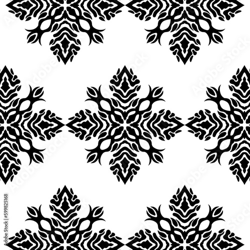 geometric cool abstract floral pattern