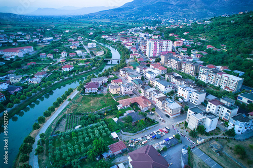 Lezhe Albania. The town in the north