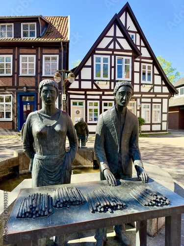Spargelbrunnen in Nienburg (Weser) / Niedersachsen