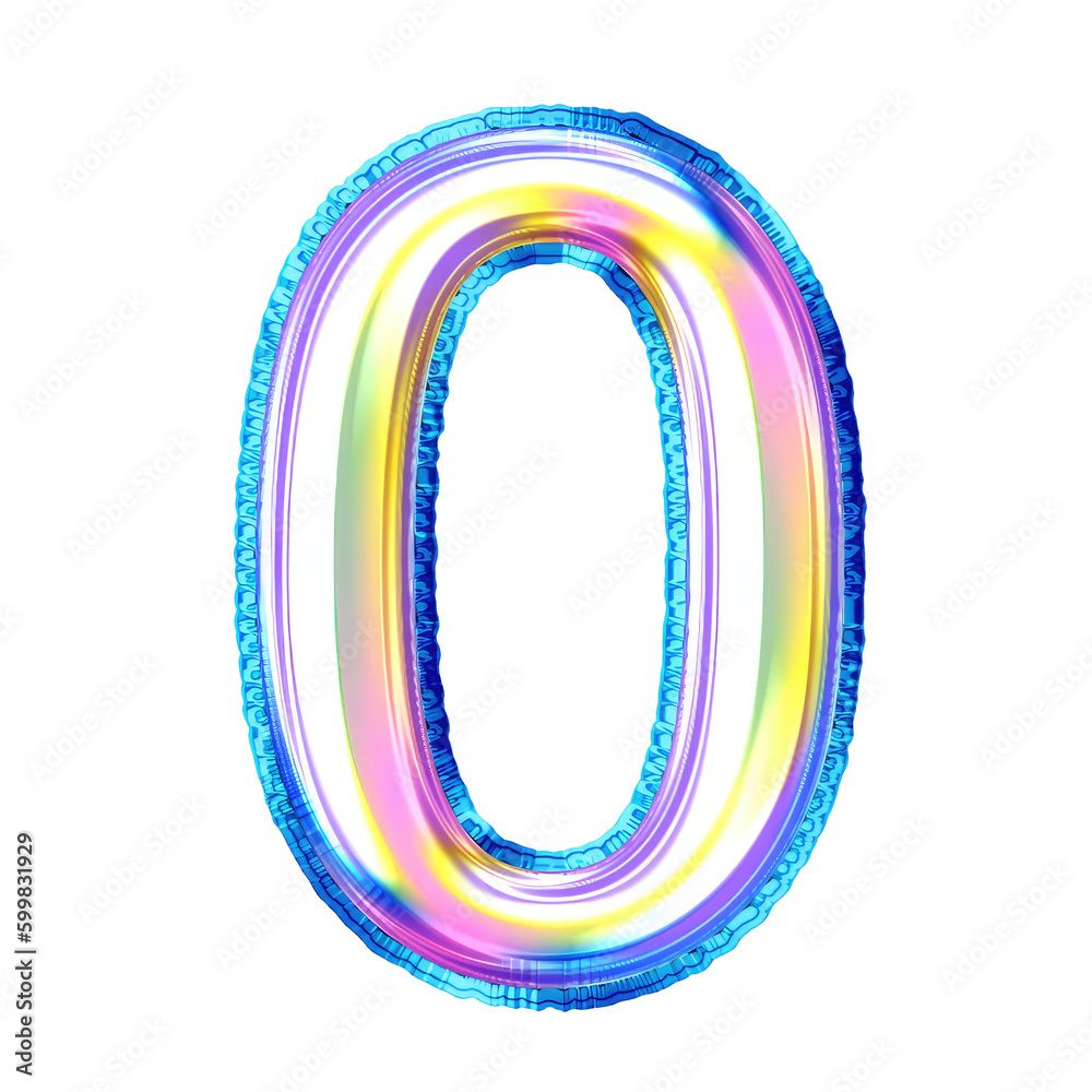 3D Holographic Balloon numbers. This is a part of a set which also includes uppercase and lowercase letters, punctuation marks and symbols 3D Holographic Balloon numbers. This is a part of a set which also includes uppercase and lowercase letters, punctuation marks and symbols