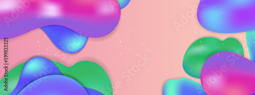 Vector modern colorful colourful abstract background with fluid shapes
