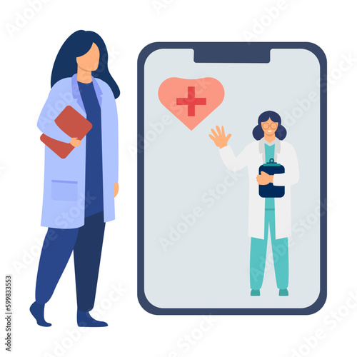 Doctor and nurse illustration