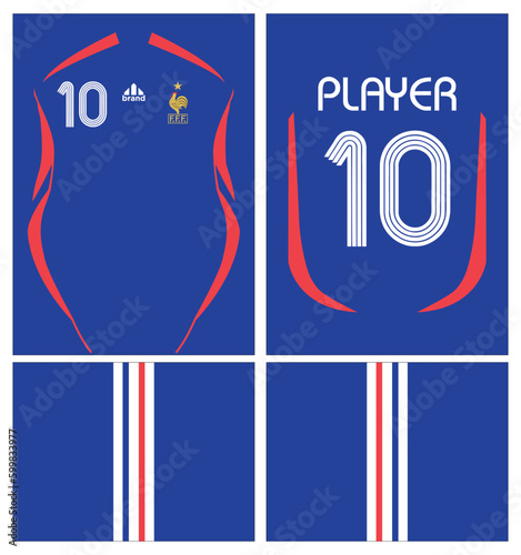 Jersey France 2006 Home, blue jersey