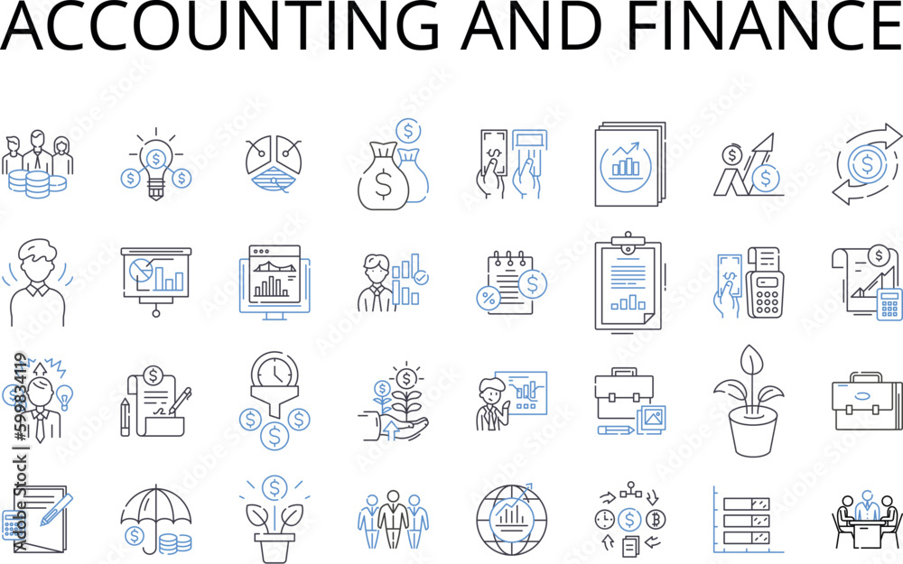 Accounting and finance line icons collection. Bookkeeping, Audit, Economics, Investment, Profitability, Financial analysis, Taxation vector and linear illustration. Risk management,Budgeting,Cash flow Accounting and finance line icons collection. Bookkeeping, Audit, Economics, Investment, Profitability, Financial analysis, Taxation vector and linear illustration. Risk management,Budgeting,Cash flow