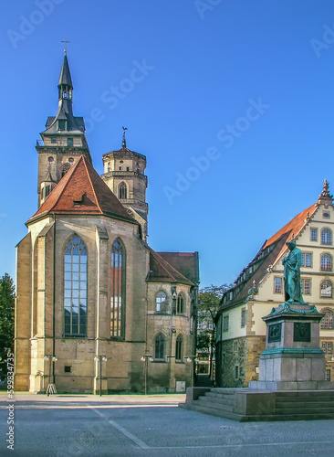 Schillerplatz square, Stuttgart, Germany photo