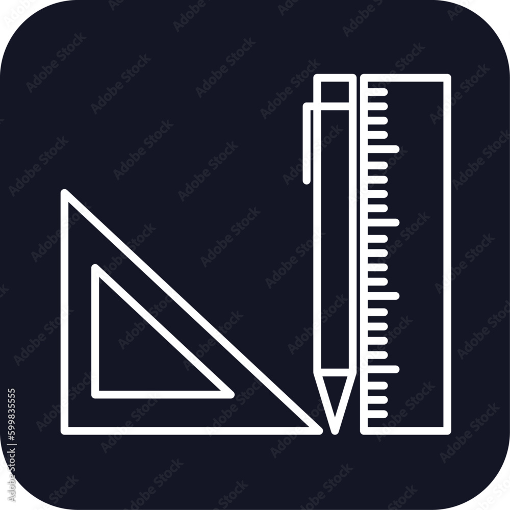 Design construction icon with black filled line outline style. thin, art, sign, idea, digital, computer, development. Vector illustration