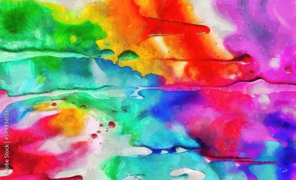 abstract watercolor background with grunge brush strokes and splashes