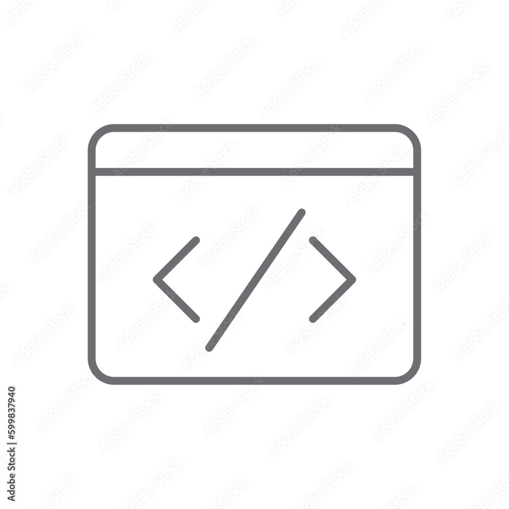 Development information Technology icon with black outline style. graphic, leadership, career, bulb, innovation, communication, education. Vector Illustration Development information Technology icon with black outline style. graphic, leadership, career, bulb, innovation, communication, education. Vector Illustration