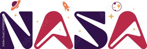 nasa team logo digital tshirt design file, svg, png, ai, eps,  ready for print, family tshirt design, team shirt deisgn, sport, football, baseball design