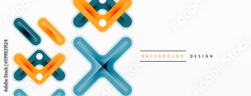 Minimal geometric background cross line. Design for wallpaper, banner, background, landing page, wall art, invitation, prints, posters