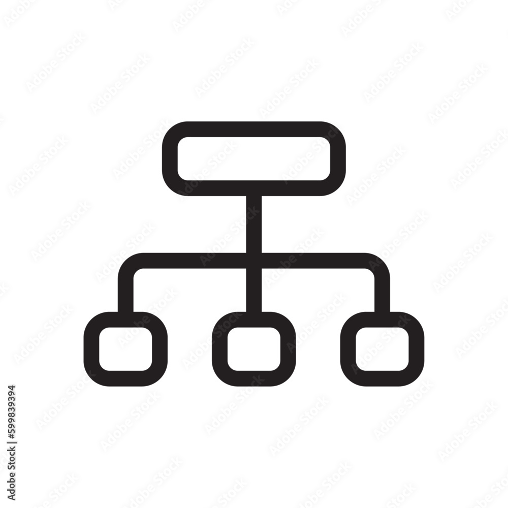 Structure organization education icon with black outline style. career, resources, graphic, partnership, work, line, organisation. Vector Illustration Structure organization education icon with black outline style. career, resources, graphic, partnership, work, line, organisation. Vector Illustration