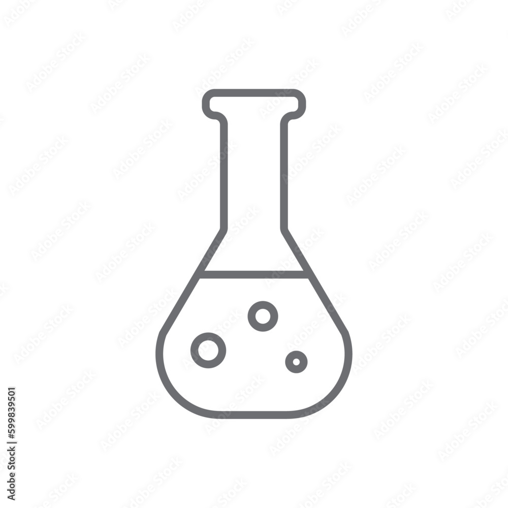 Chemistry education icon with black outline style. outline, literature, computer, art, technology, logo, laboratory. Vector Illustration Chemistry education icon with black outline style. outline, literature, computer, art, technology, logo, laboratory. Vector Illustration