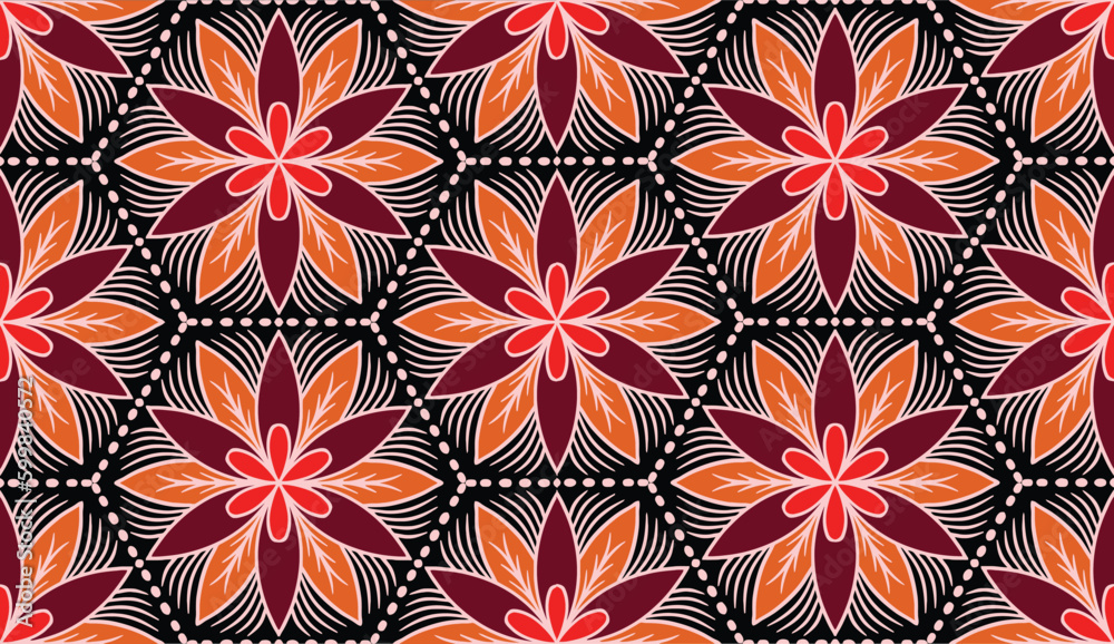 Geometric ethnic pattern seamless flower color. seamless pattern. Design for fabric,curtain,background,carpet,wallpaper,clothing,wrapping,Batik,mandalas,fabric,Vector illustration. pattern style. Geometric ethnic pattern seamless flower color. seamless pattern. Design for fabric,curtain,background,carpet,wallpaper,clothing,wrapping,Batik,mandalas,fabric,Vector illustration. pattern style.