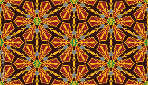 Geometric ethnic pattern seamless flower color. seamless pattern. Design for fabric,curtain,background,carpet,wallpaper,clothing,wrapping,Batik,mandalas,fabric,Vector illustration. pattern style.