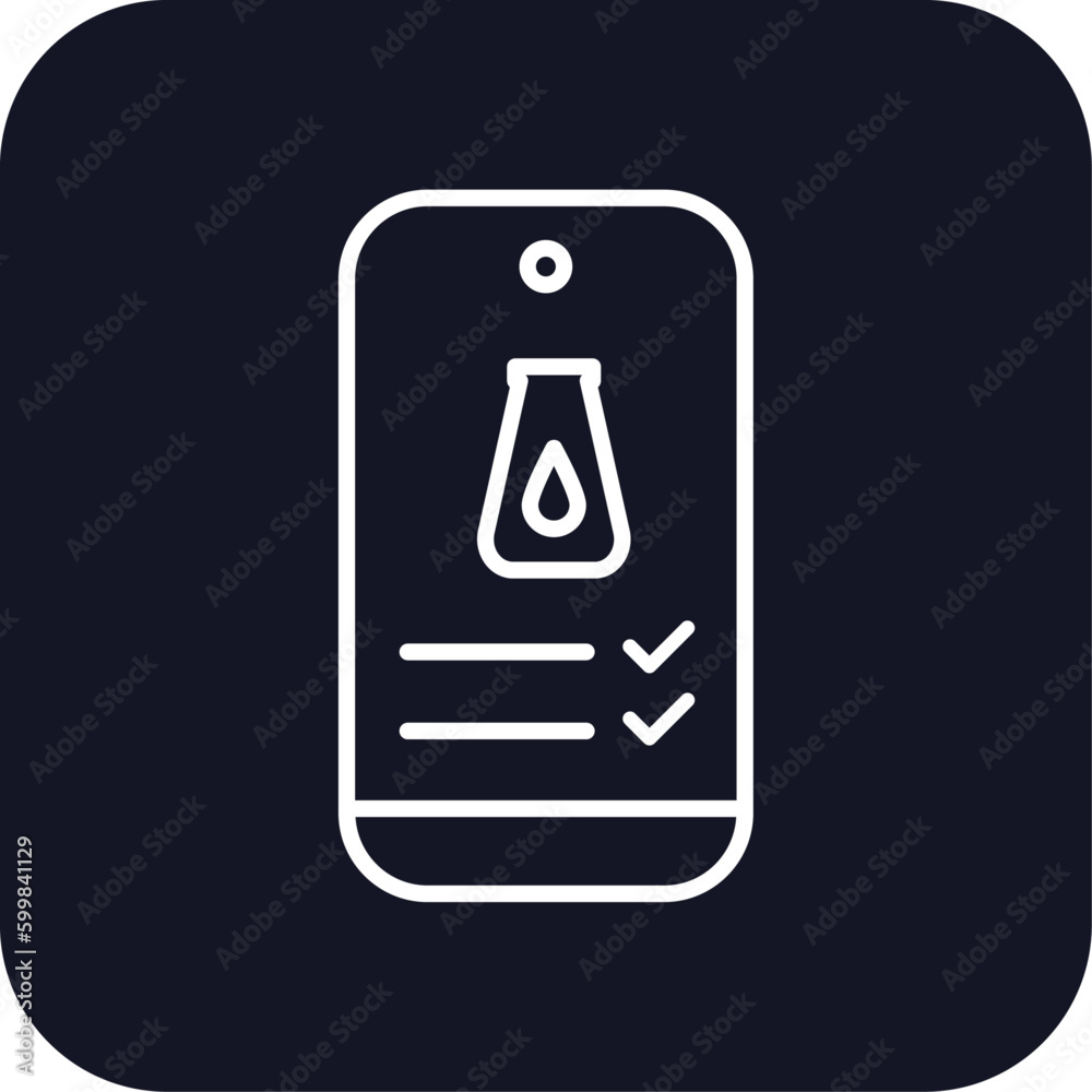 Test result digital healthcare icon with black filled line outline style. health, information, service, logo, form, research, data. Vector Illustration Test result digital healthcare icon with black filled line outline style. health, information, service, logo, form, research, data. Vector Illustration