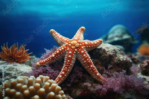Starfish in the sea, generative ai © AI BLONDY