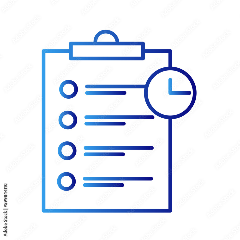 Schedule meeting icon with blue gradient outline style. holiday, interface, season, number, modern, planning, management. Vector Illustration Schedule meeting icon with blue gradient outline style. holiday, interface, season, number, modern, planning, management. Vector Illustration